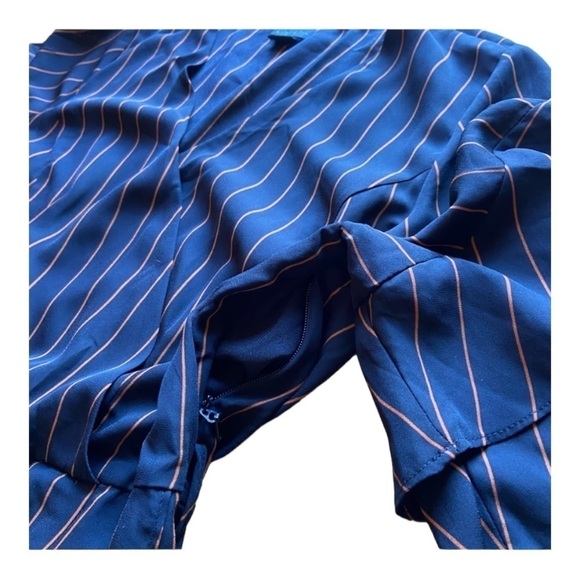 City Chic Blue Striped Dress - Picture 8 of 11